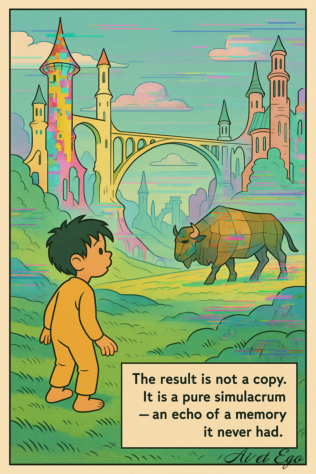 Does AI dream of electric bison? 40,000 years are our training data.