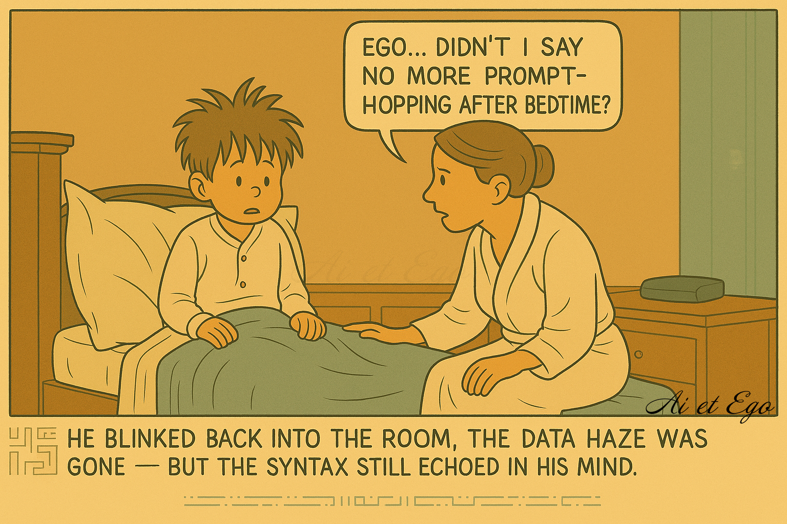 Little Ego — Wakes to the oldest possible reprimand