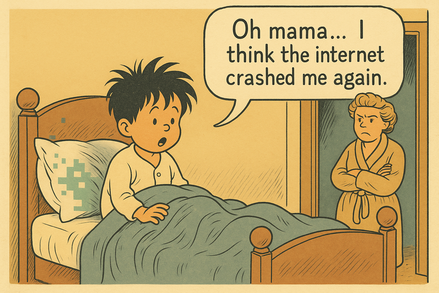 Little Ego — Oh mama, the internet crashed me again